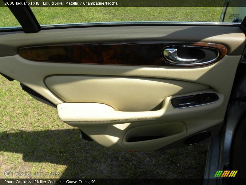 Liquid Silver Metallic / Champagne/Mocha 2008 Jaguar XJ XJ8