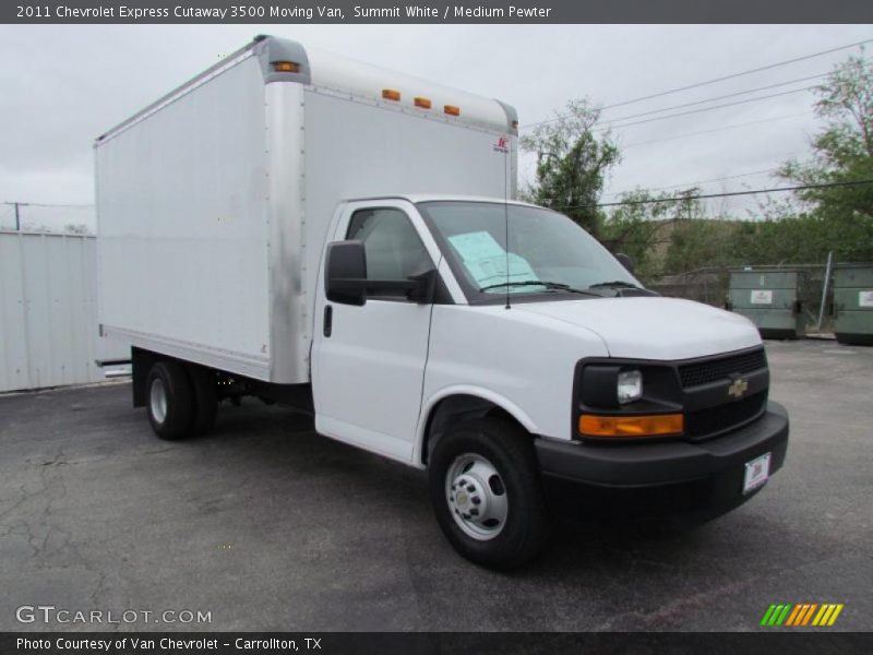 Summit White / Medium Pewter 2011 Chevrolet Express Cutaway 3500 Moving Van