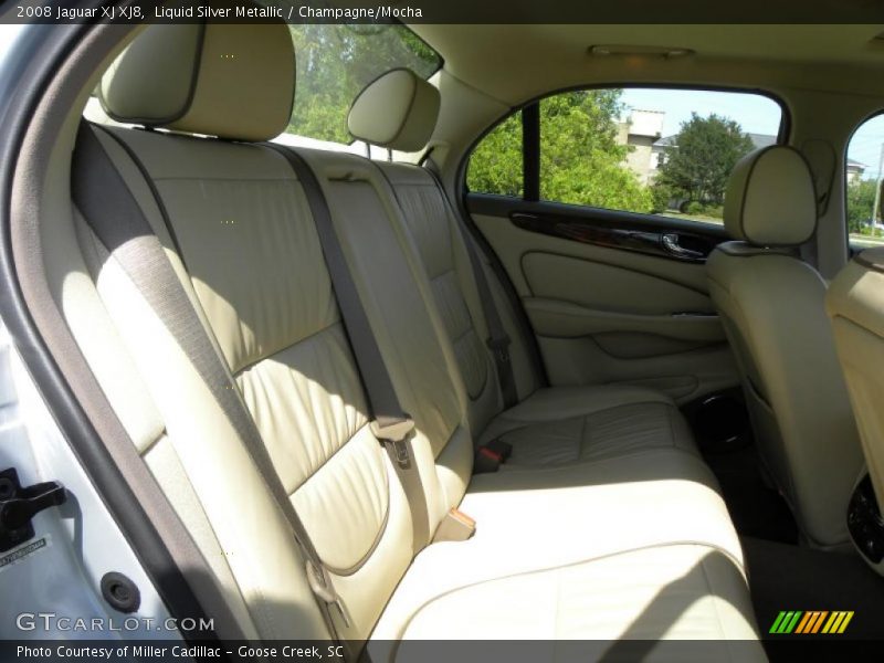 Liquid Silver Metallic / Champagne/Mocha 2008 Jaguar XJ XJ8