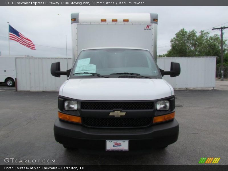 Summit White / Medium Pewter 2011 Chevrolet Express Cutaway 3500 Moving Van