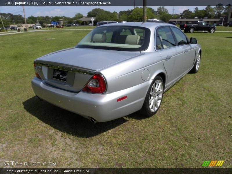 Liquid Silver Metallic / Champagne/Mocha 2008 Jaguar XJ XJ8