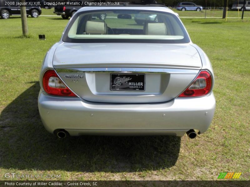 Liquid Silver Metallic / Champagne/Mocha 2008 Jaguar XJ XJ8