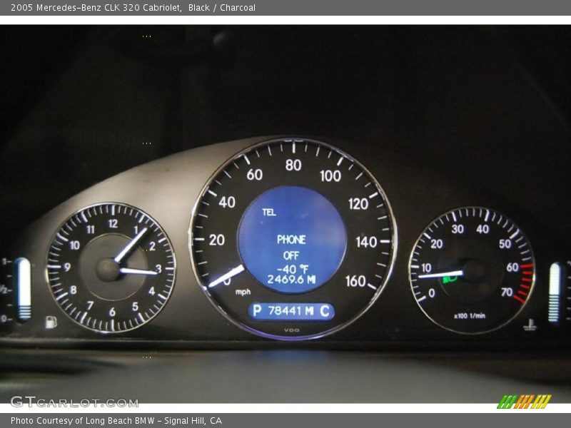  2005 CLK 320 Cabriolet 320 Cabriolet Gauges