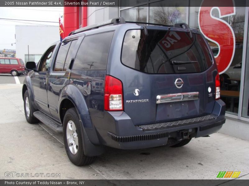 Silverton Blue Pearl / Desert 2005 Nissan Pathfinder SE 4x4
