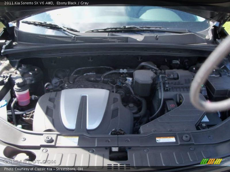 Ebony Black / Gray 2011 Kia Sorento SX V6 AWD