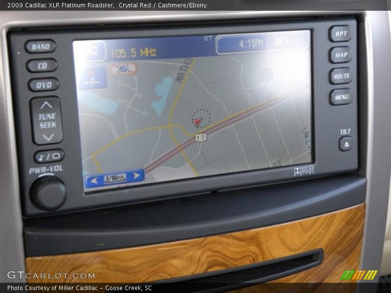 Navigation of 2009 XLR Platinum Roadster