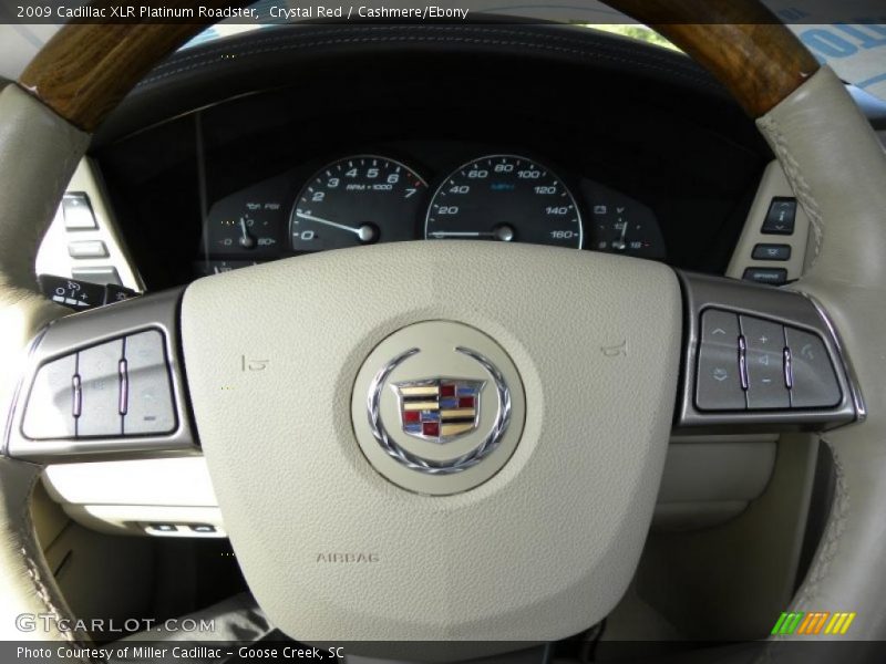 Controls of 2009 XLR Platinum Roadster