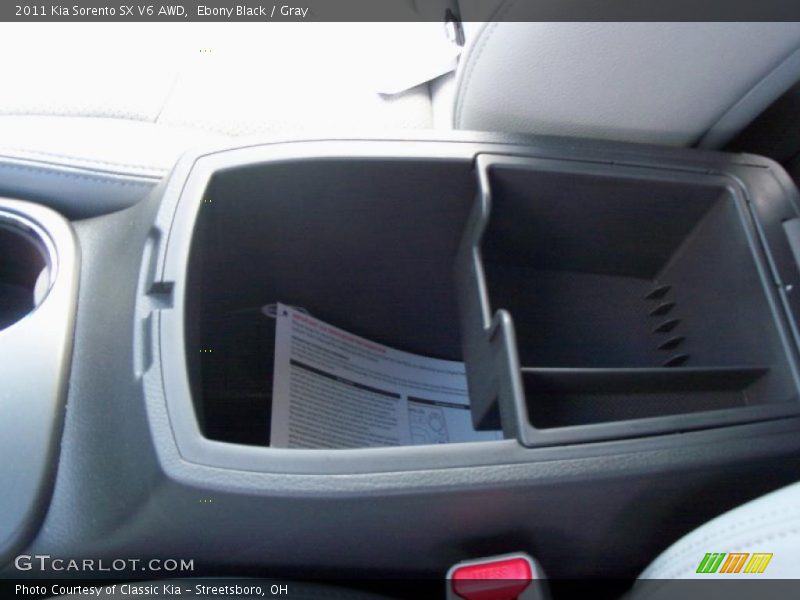 Ebony Black / Gray 2011 Kia Sorento SX V6 AWD