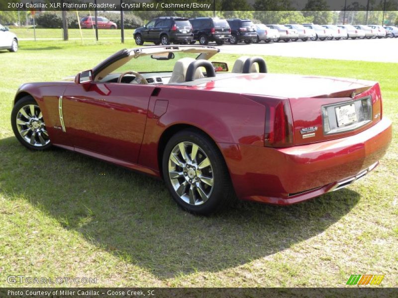 Crystal Red / Cashmere/Ebony 2009 Cadillac XLR Platinum Roadster
