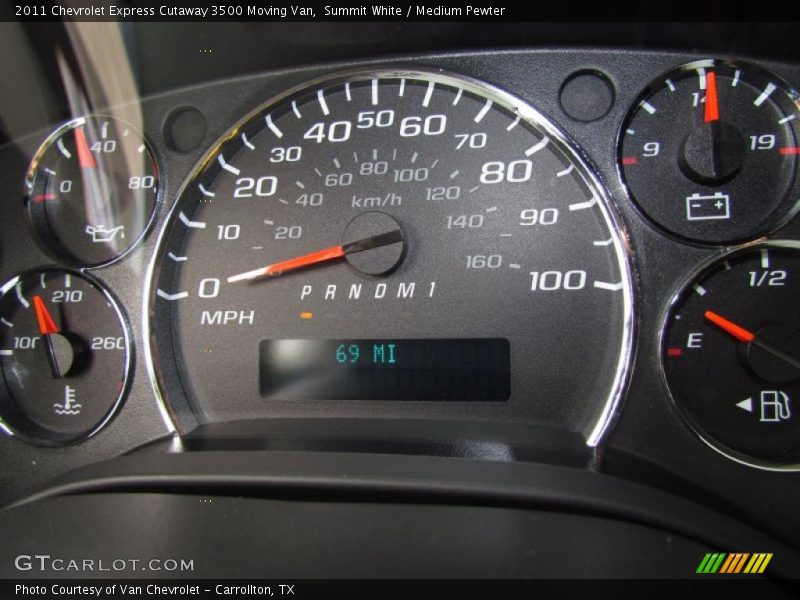  2011 Express Cutaway 3500 Moving Van 3500 Moving Van Gauges