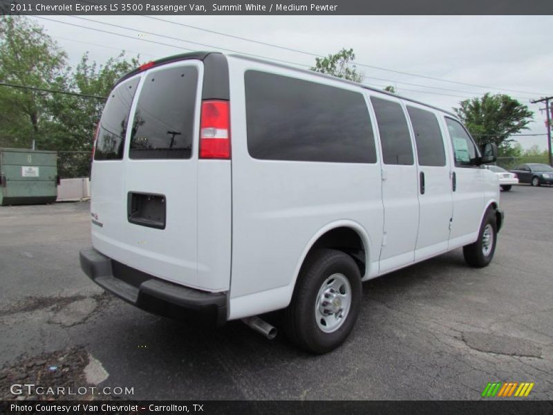 Summit White / Medium Pewter 2011 Chevrolet Express LS 3500 Passenger Van