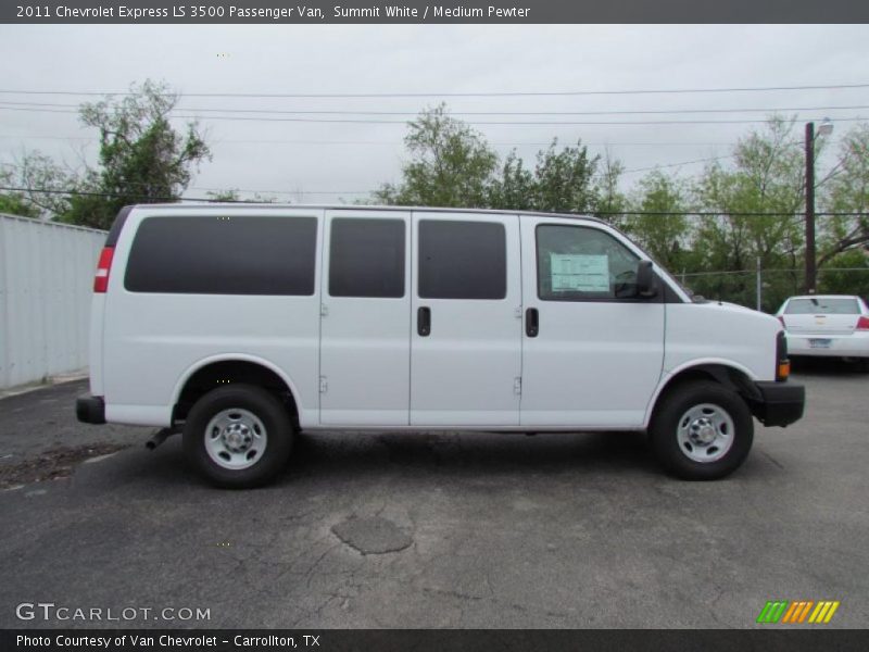 Summit White / Medium Pewter 2011 Chevrolet Express LS 3500 Passenger Van