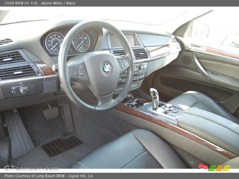 Alpine White / Black 2008 BMW X5 4.8i