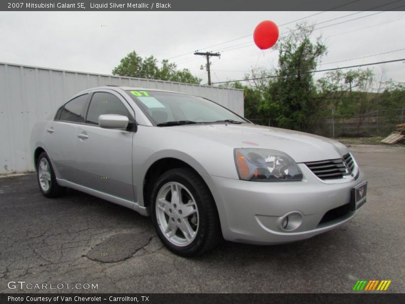 Liquid Silver Metallic / Black 2007 Mitsubishi Galant SE