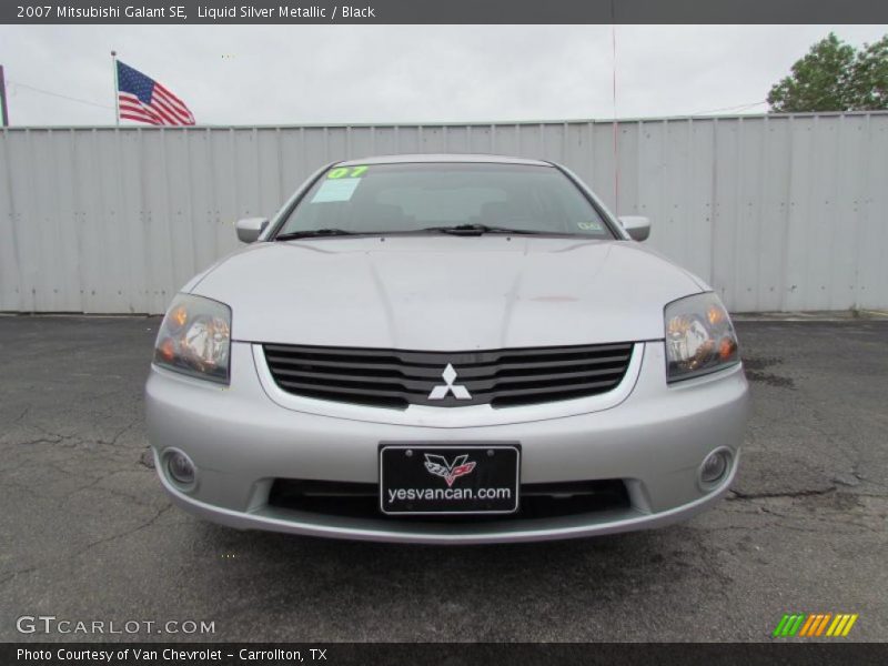 Liquid Silver Metallic / Black 2007 Mitsubishi Galant SE