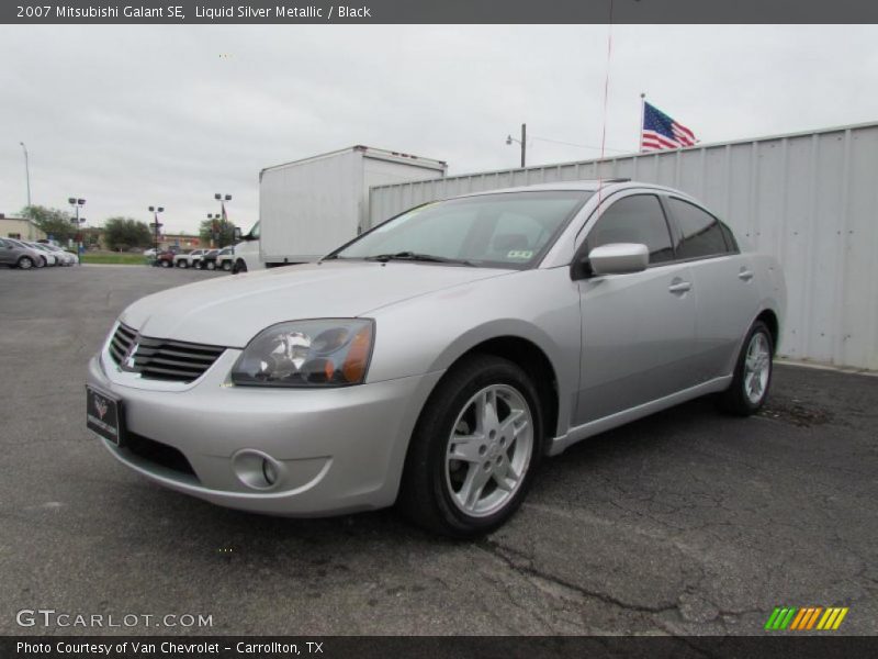 Liquid Silver Metallic / Black 2007 Mitsubishi Galant SE