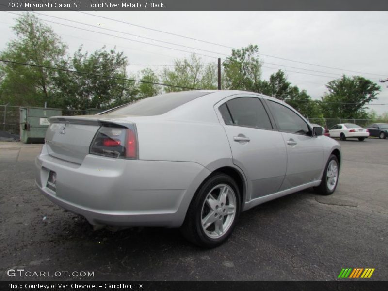 Liquid Silver Metallic / Black 2007 Mitsubishi Galant SE