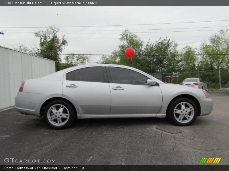 Liquid Silver Metallic / Black 2007 Mitsubishi Galant SE