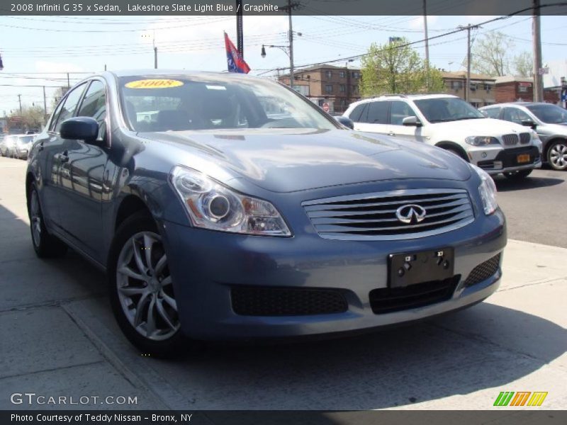 Lakeshore Slate Light Blue / Graphite 2008 Infiniti G 35 x Sedan