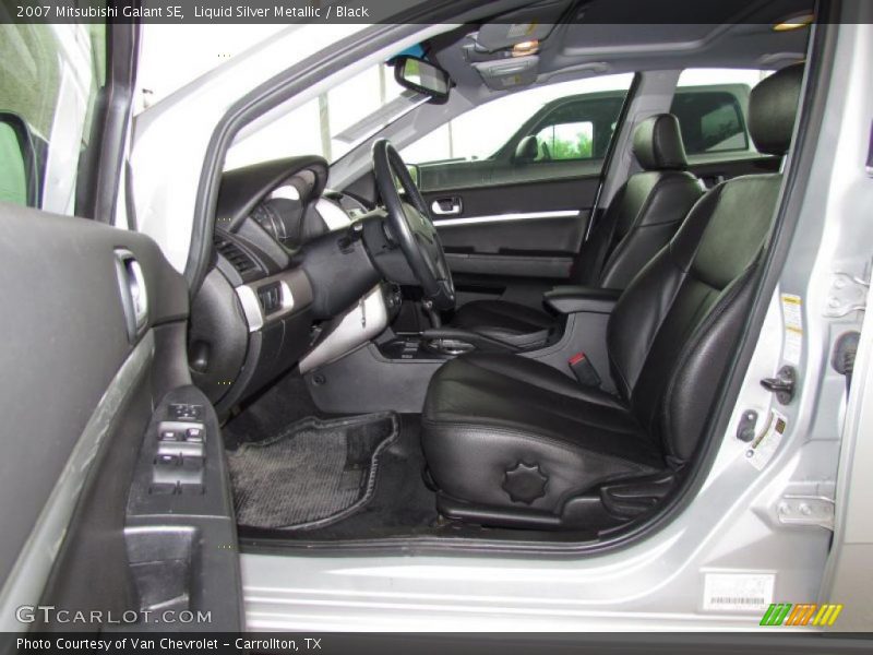 Liquid Silver Metallic / Black 2007 Mitsubishi Galant SE