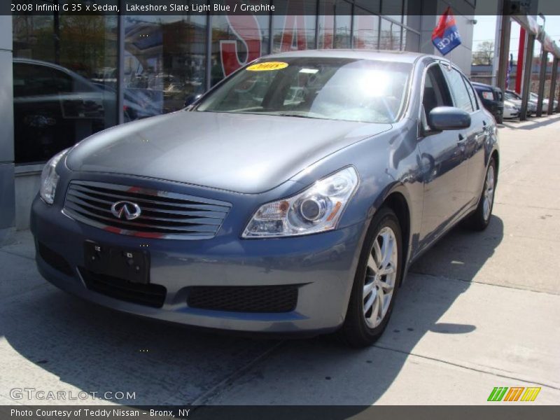 Lakeshore Slate Light Blue / Graphite 2008 Infiniti G 35 x Sedan