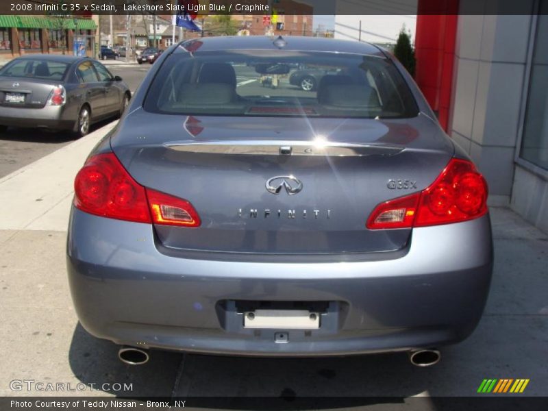 Lakeshore Slate Light Blue / Graphite 2008 Infiniti G 35 x Sedan