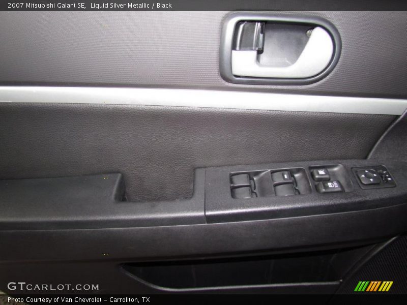 Liquid Silver Metallic / Black 2007 Mitsubishi Galant SE