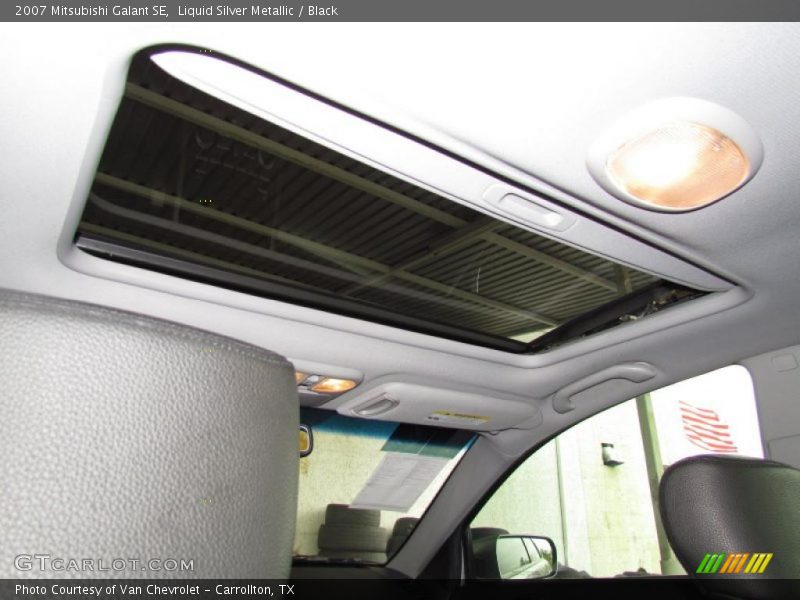 Liquid Silver Metallic / Black 2007 Mitsubishi Galant SE