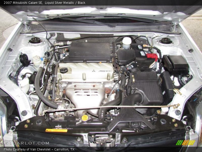 Liquid Silver Metallic / Black 2007 Mitsubishi Galant SE