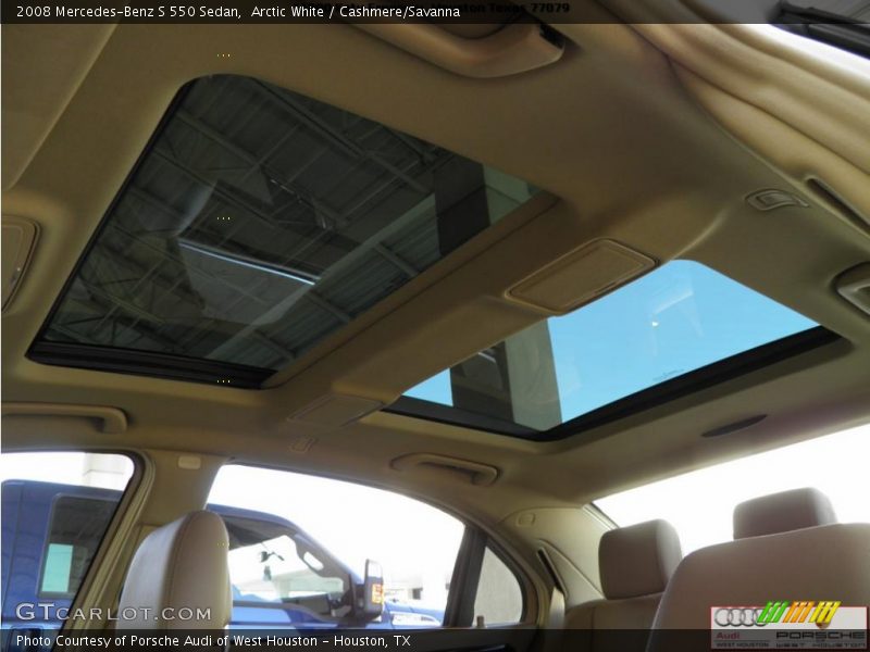 Arctic White / Cashmere/Savanna 2008 Mercedes-Benz S 550 Sedan