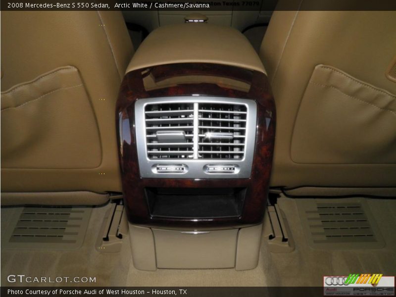 Arctic White / Cashmere/Savanna 2008 Mercedes-Benz S 550 Sedan
