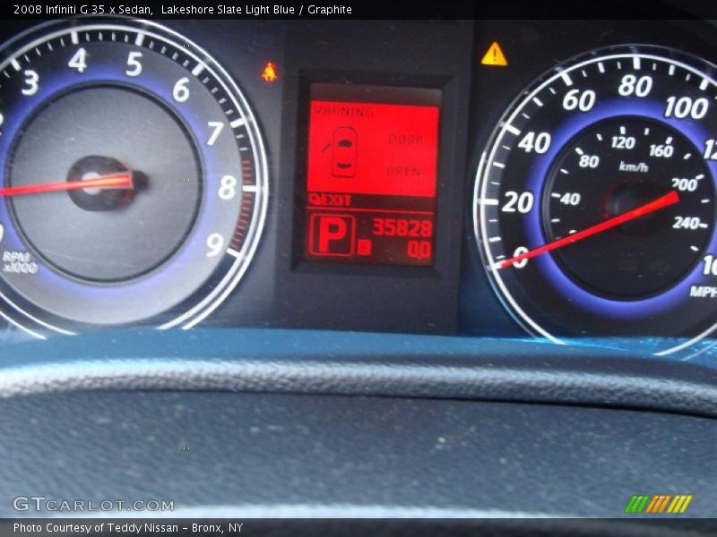 Lakeshore Slate Light Blue / Graphite 2008 Infiniti G 35 x Sedan