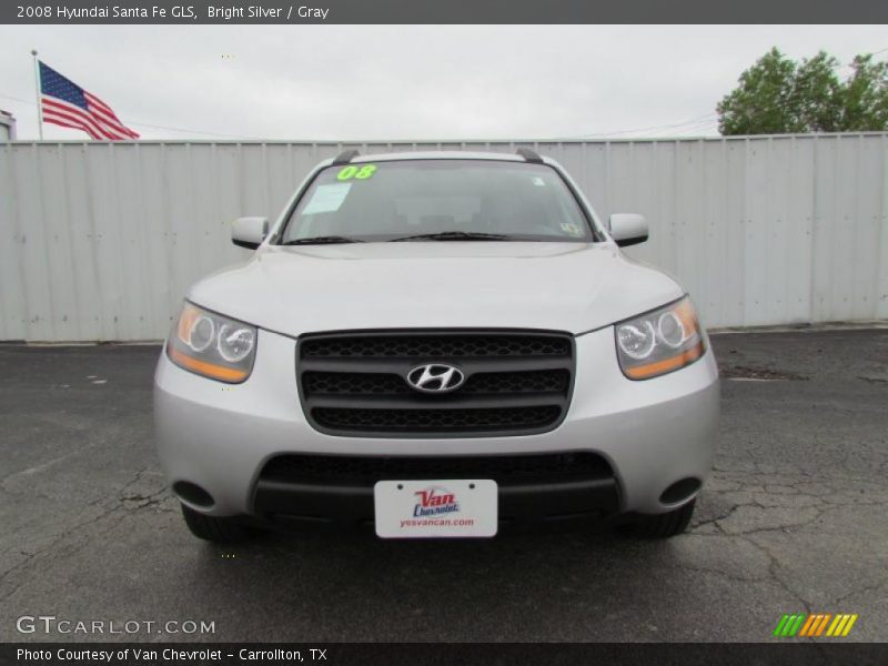 Bright Silver / Gray 2008 Hyundai Santa Fe GLS