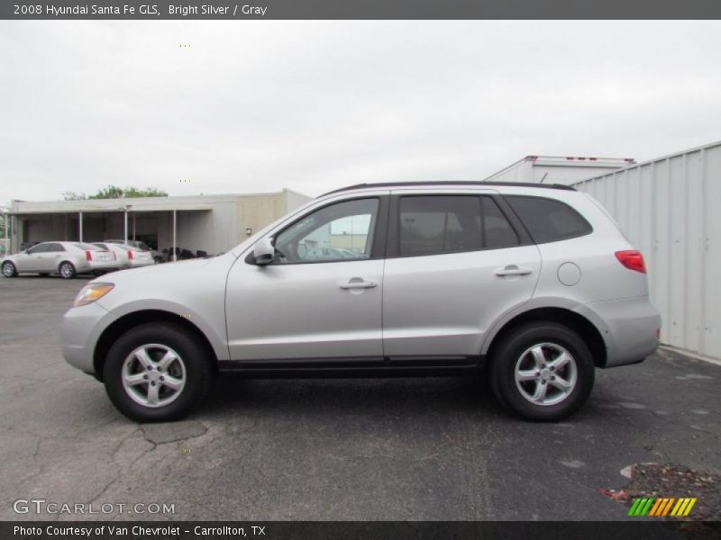 Bright Silver / Gray 2008 Hyundai Santa Fe GLS