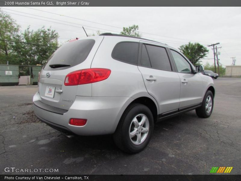 Bright Silver / Gray 2008 Hyundai Santa Fe GLS