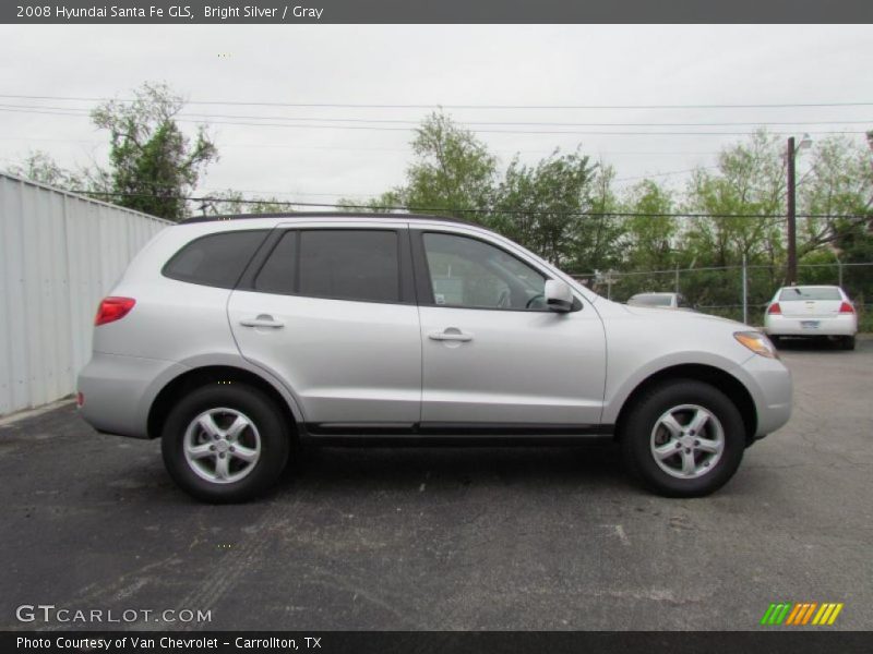 Bright Silver / Gray 2008 Hyundai Santa Fe GLS