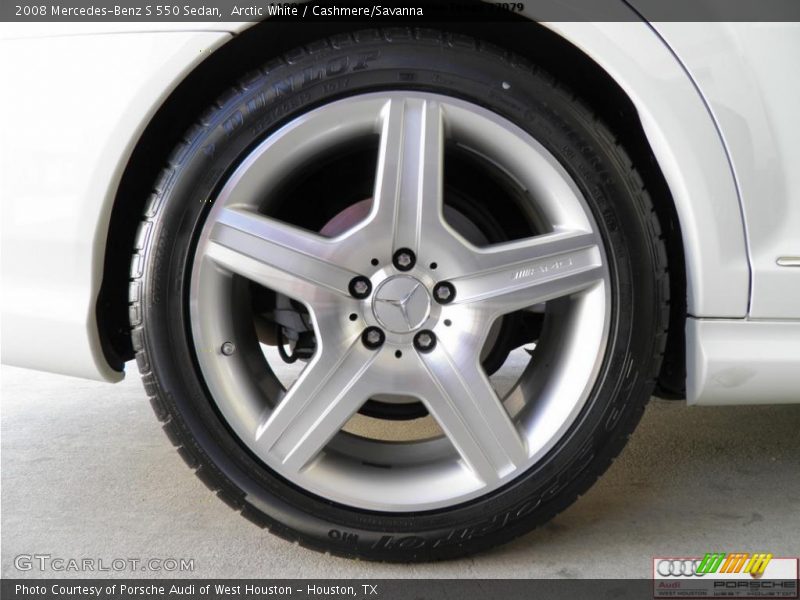 Arctic White / Cashmere/Savanna 2008 Mercedes-Benz S 550 Sedan