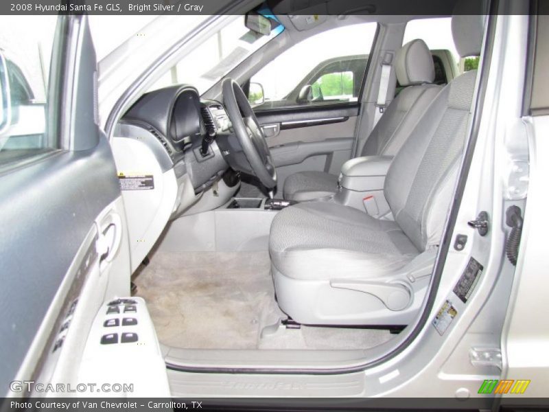 Bright Silver / Gray 2008 Hyundai Santa Fe GLS