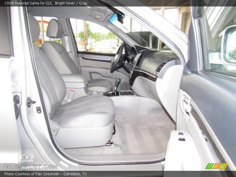 Bright Silver / Gray 2008 Hyundai Santa Fe GLS