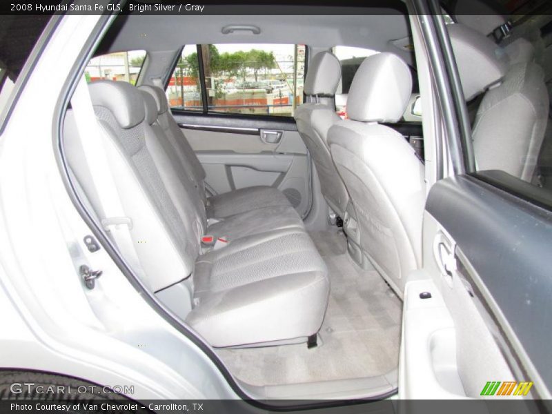 Bright Silver / Gray 2008 Hyundai Santa Fe GLS
