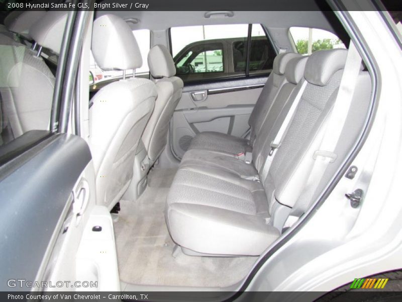 Bright Silver / Gray 2008 Hyundai Santa Fe GLS