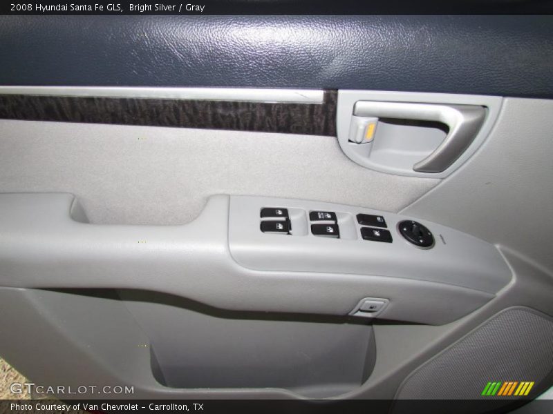 Bright Silver / Gray 2008 Hyundai Santa Fe GLS