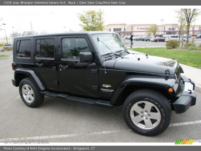 Black / Dark Slate Gray/Med Slate Gray 2008 Jeep Wrangler Unlimited Sahara 4x4