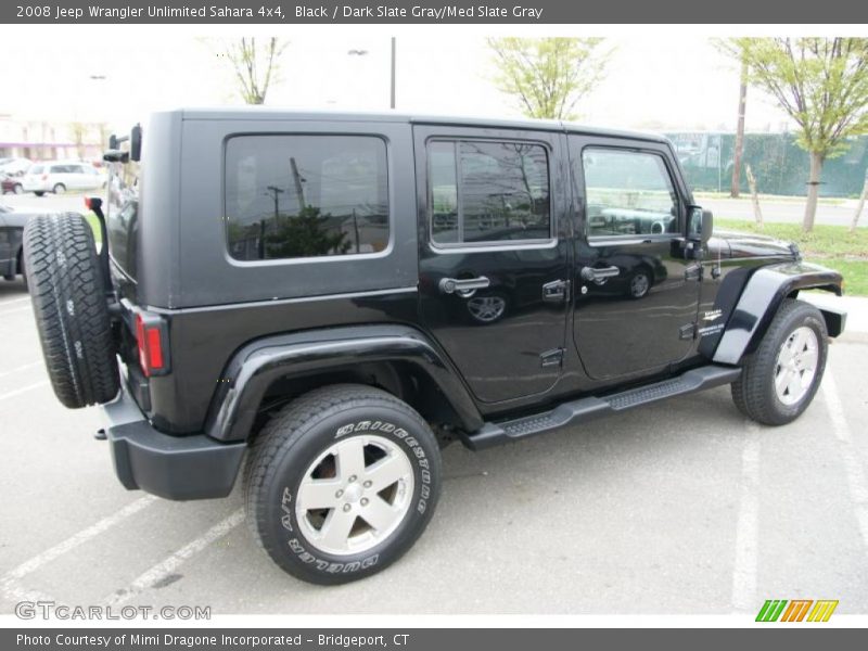 Black / Dark Slate Gray/Med Slate Gray 2008 Jeep Wrangler Unlimited Sahara 4x4