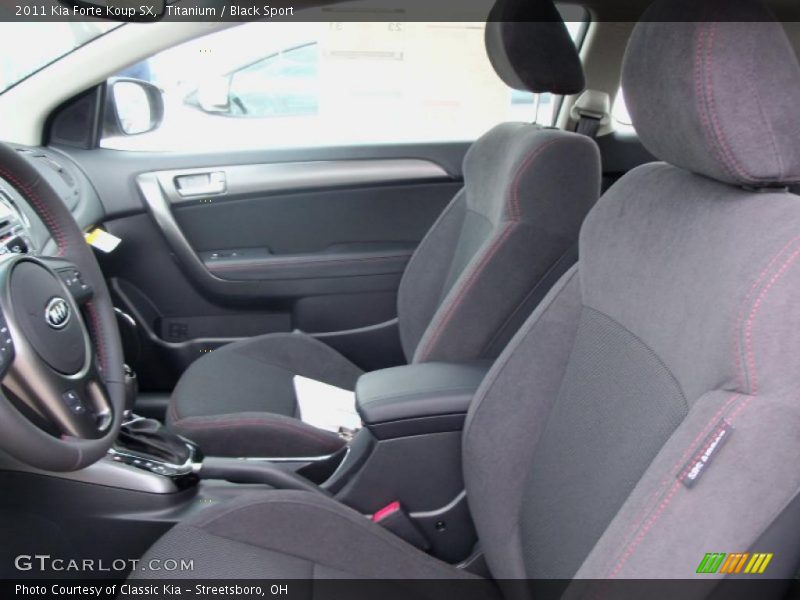  2011 Forte Koup SX Black Sport Interior