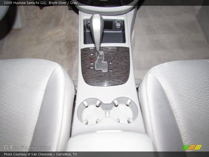 Bright Silver / Gray 2008 Hyundai Santa Fe GLS