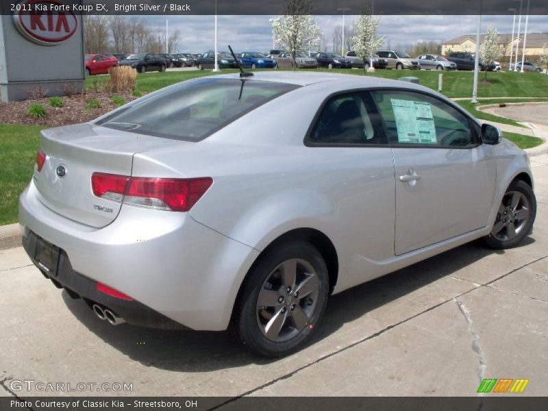 Bright Silver / Black 2011 Kia Forte Koup EX