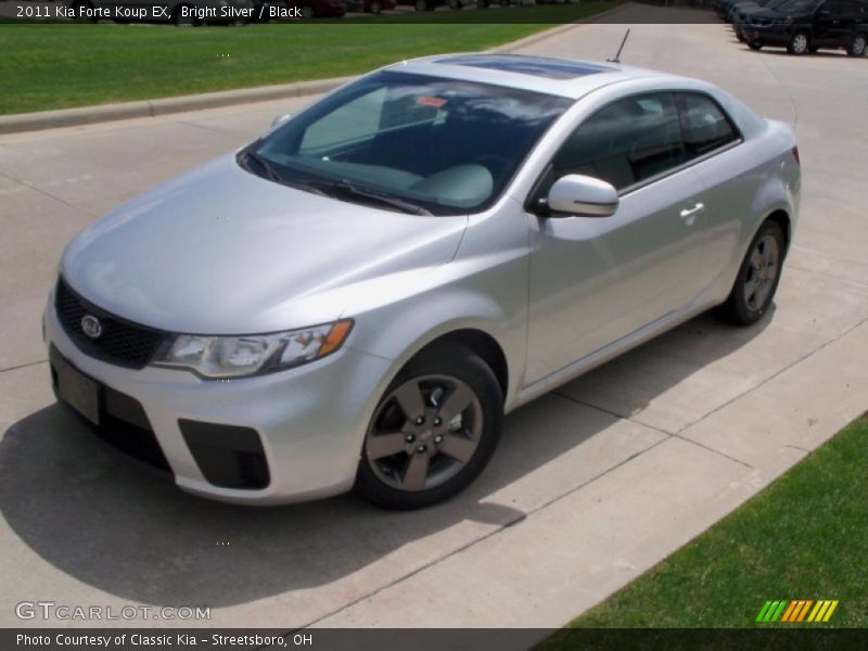 Bright Silver / Black 2011 Kia Forte Koup EX