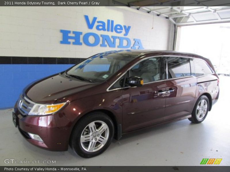 Dark Cherry Pearl / Gray 2011 Honda Odyssey Touring
