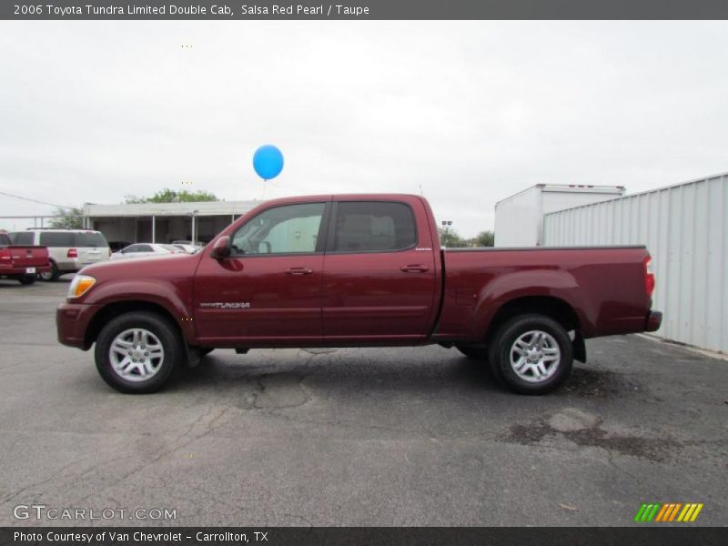 Salsa Red Pearl / Taupe 2006 Toyota Tundra Limited Double Cab